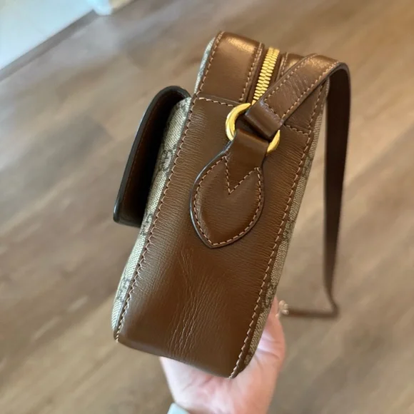 GUCCI 1955 Small Horsebit GG Supreme Crossbody Bag - Picture 9 of 16